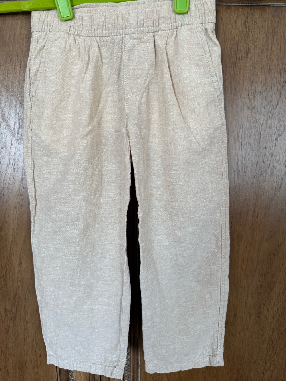 GAP Light Cream Kids linen pants